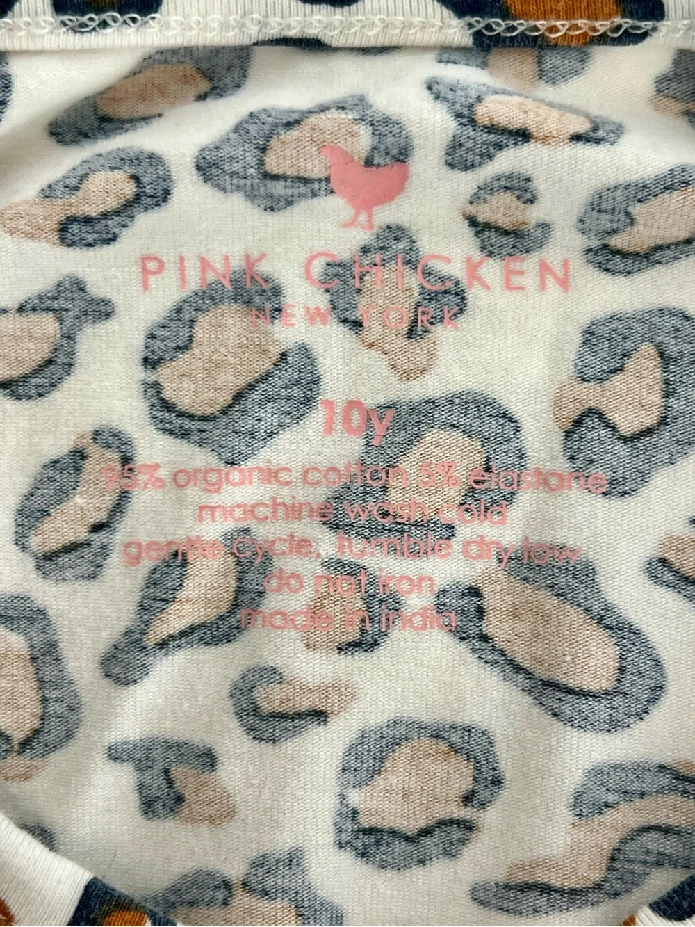 Pink Chicken leopard print dress